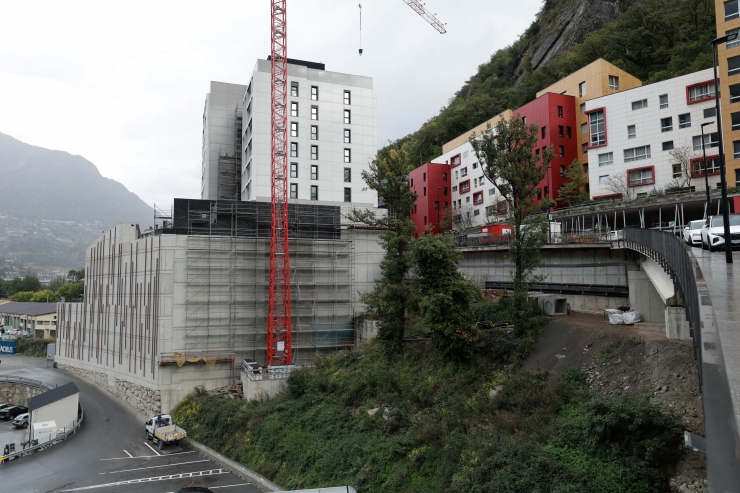 El terreny on es construirà el segon edifici.